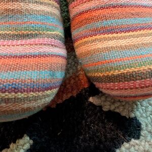 Red and Pink Casual Striped Shoes